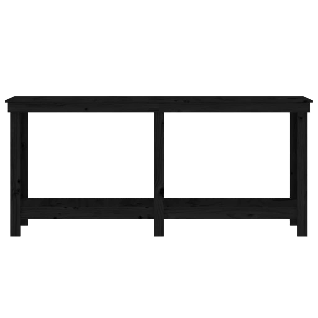 Banco de trabajo robusto con estante de madera maciza de pino, práctico banco de trabajo de pino para el garaje, madera maciza de 80 x 50 x 80 cm, mesa de trabajo con espacio para herramientas