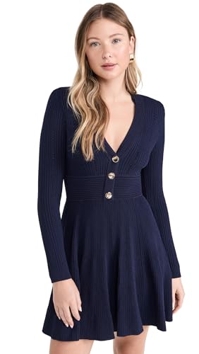 self portrait blue pointelle knit midi dress Blue Pointelle Knit Midi Dress self-portrait-US