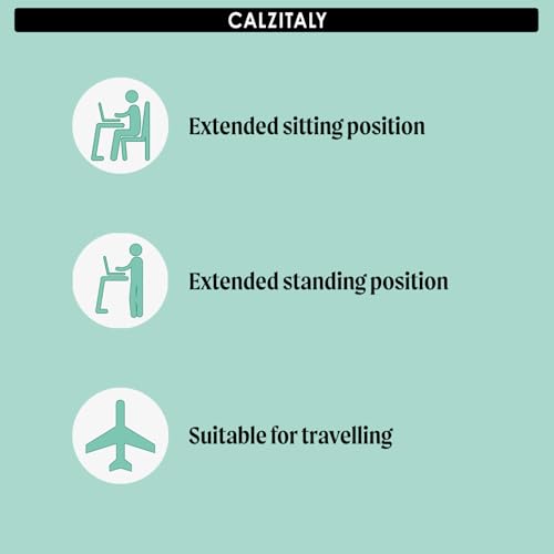 CALZITALY Firm Support Pantyhose Factor 10 | S, M, L, XL | Black, Blue, Skin | 70 DEN | Made in Italy3