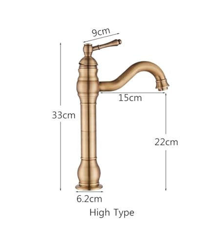 Robinet de lavabo eau chaude et froide pour vasque sur comptoir
