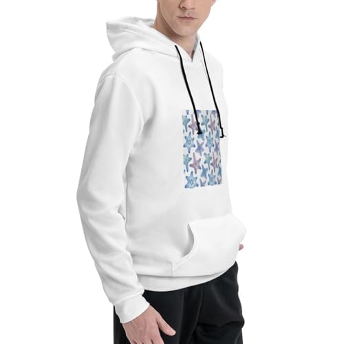 White Minimalism Hooded Sweatshirt3