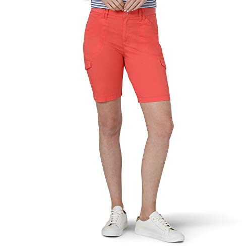 Lee Women's Flex-to-Go Cargo Bermuda Short, Salmon, 2