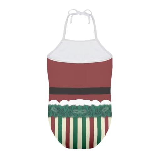 Christmas Kids One-Piece Halter Swimsuits Beach Swimwear Bathing Suit for 3-10 Years Girls4