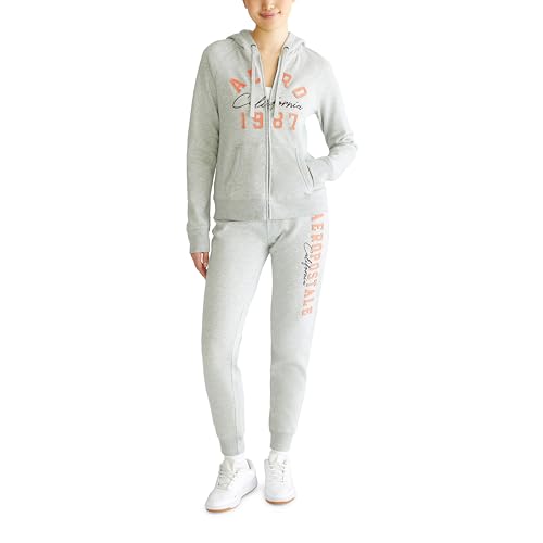 AEROPOSTALE Women's Logo Full Zip Hoodie- Arches- Aero 1987 California