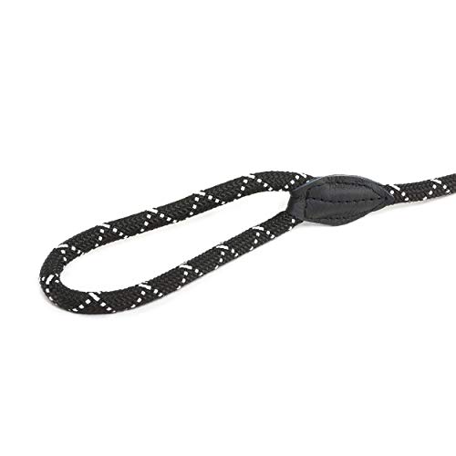 Julius-K9, 20200-IDC, IDC Führleine, Durchmesser 12 mm x 2m, rund mit zamak Karabiner schwarz, fluoreszierender