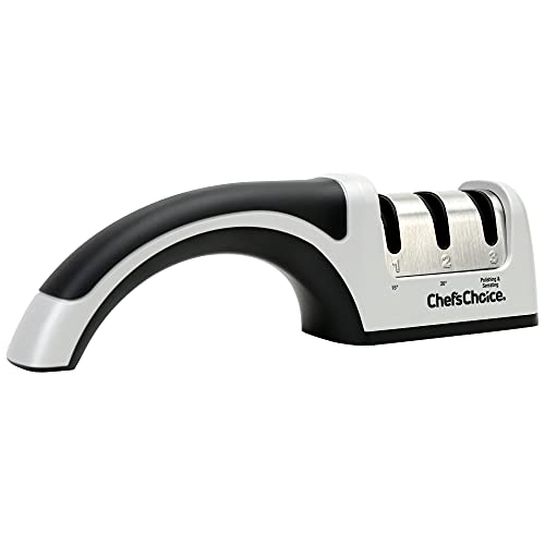 Comparison: Best Sharpening Angle For Chef Knife 8 Chef'sChoice Manual Knife Sharpeners for 15- and 20-Degree Straight-Edge and Serrated Knives with Diamond Abrasives Precise Angle Control & Compact Footprint, 2-Stage, Gray