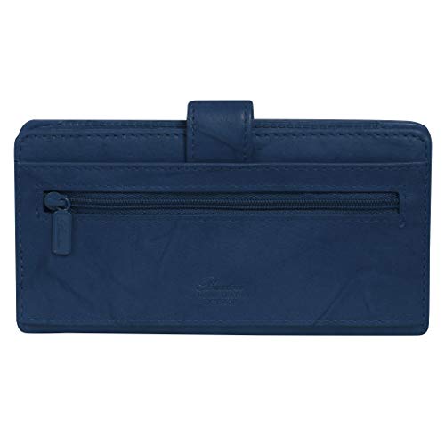 Buxton Heiress Pik-Me-Up Checkbook & Credit Card Holder Wallet (Navy)3