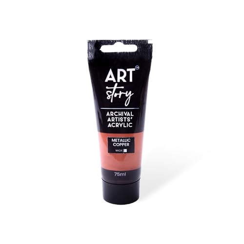 Image of Itsy Bitsy Art Story Metallic Artists Acrylic Colour Copper 75ml Tube
