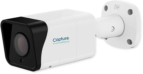 Capture Advance R2-5MPBLMTRZ 5MP WDR IR Bullet IP Camera, 2.7-13.5mm Lens, NDAA Compliant, White