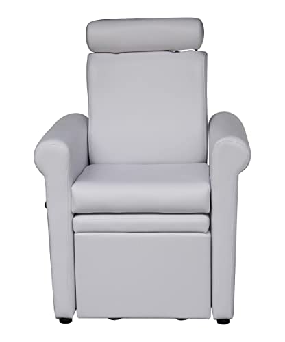 Buy-Rite Salon & Spa Equipment Mona Lisa Plumb Free Pedicure Chair, No Plumbing Pedicure Station For Professional Spas And Salons, Reclining Backrest & Pull Out Leg Rest, White, Chm-2320-5H-White #TOP5