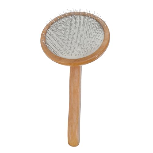 VILLCASE - VILLCASE Cardeuse à laine à feutrage à l'aiguille avec manche en bois pour le filage de fibres et les projets de couture. Brosse de toilettage portable pour débutants et professionnels. 18 x 9