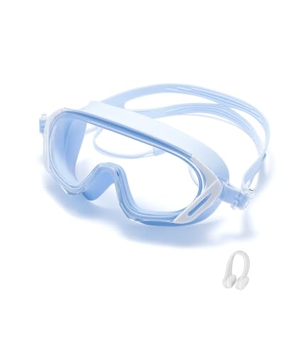 Image of Seasprint Swim Goggles,Wide Angle Anti-fog and UV Leak Proof Goggles,Fashion Swim Glasses for Men Women