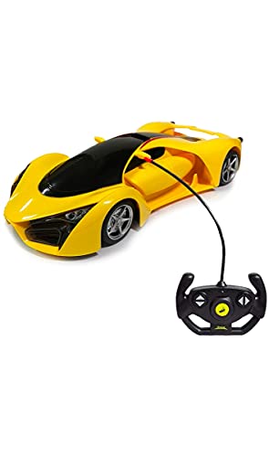 Carro Controle Remoto Sem Fio Sport 4 Funcoes 1:18 Com Luz, DM Toys