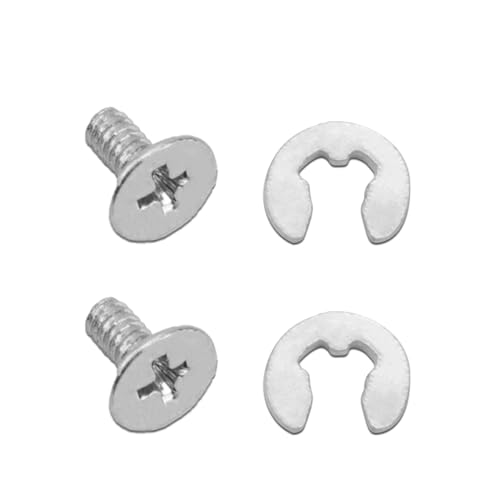 4pcs Battery Back Cover Screw Kit, Replacement Battery Screw Bolt Washer Battery Back Cover Screws for Nintendo New 3DS and 2DS Accessories