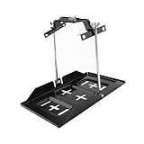 Aramox Halterungssatz für Batteriefachhalter, Autobatteriefachklemme, Universelle Batteriefach-Speicherbatteriehalterung, Autozubehör, Batteriehalter für Batteriefach, Schwarzes Metallklemmen-Set für