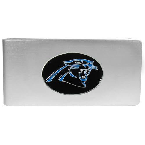 NFL Siskiyou Sports Mens Carolina Panthers Brushed Metal Money Clip One Size Team Color