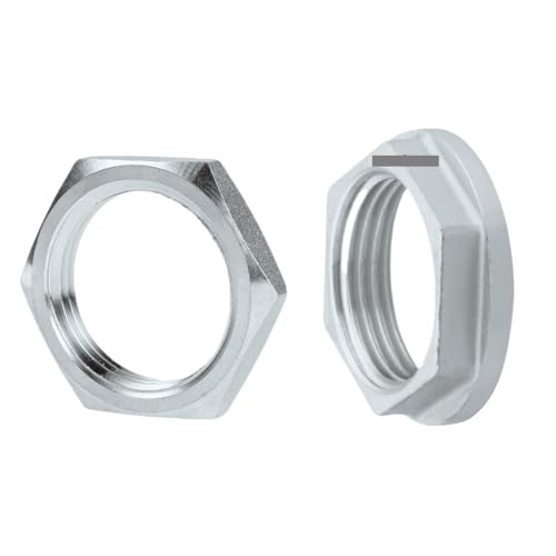 Contratuerca hexagonal de 1/4" BSP en acero inoxidable 304 para tuberías fijas 3