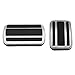 Produktbild FLJKCT 2Pcs Edelstahl Auto   Bremse Gaspedal Pad, Für Peugeot 3008 GT 5008 2017 2018