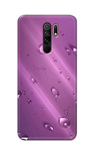 Image of PRINTFIDAA Water Bubbles in Lilac Background Printed Designer Hard Back Case Cover for Xiaomi Redmi 9 Prime /Xiaomi Poco M2 / Xiaomi Poco M2 Reloaded -(TI) MVN1005