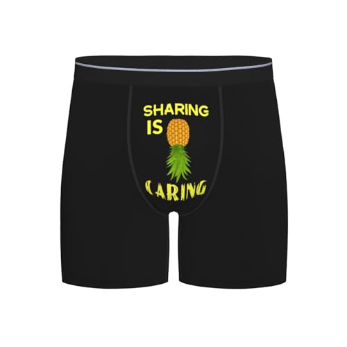 Upside Down Pineapple Funny Swinger Men'S Boxer Briefs Soft Stretch Underwear Fashion Briefs For Men Teens