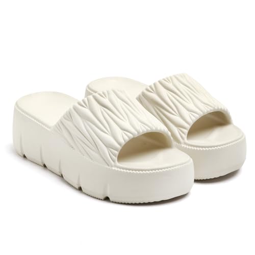 Image of EVA Women Slider | Lightweight Cushioned Slip-On Slides | Anti-Skid, Water-Friendly, Quick-Dry | Indoor /Outdoor Comfort