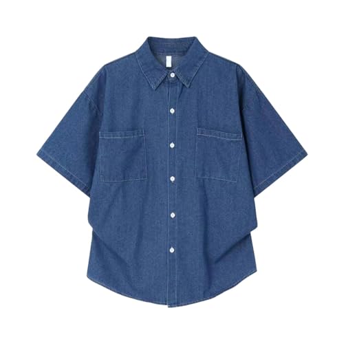 Chemise d'été en lin homme manches courtes boutonnière coupe droite vêtement respirant léger