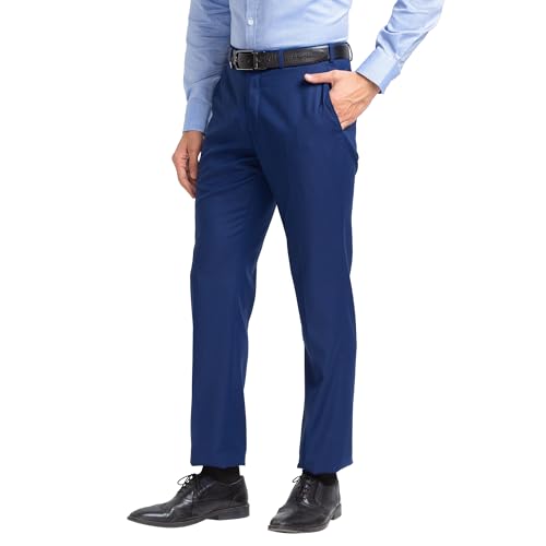 Image of Park Avenue Super Slim Fit Medium Grey Trouser for Men