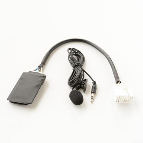 Cable AUX con micrófono para Honda Accord Odyssey para Acura, función manos libres, control de streaming de música en el volante, interfaz de radio de coche de 12 V