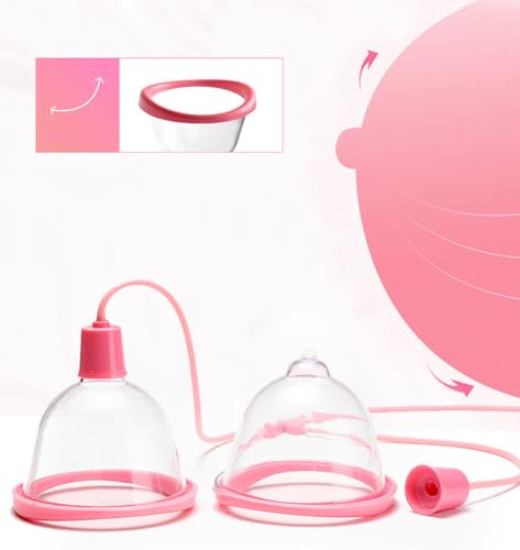 Extractor manual de leche con copa de succión dual rosa miniatura 2