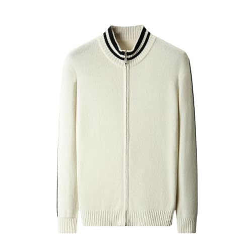 Cardigan en tricot cachemire homme zippé contre le froid doux