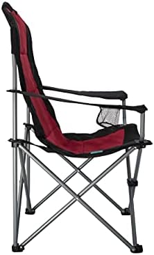 Homecall 30191 Folding Camping Chair with Cup Holder - 109.0 cm*60.0 cm*86.0 cm, Black/Red