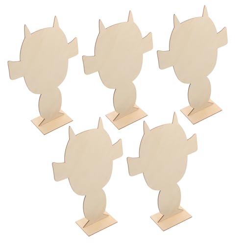 Operitacx Create Unique Portraits 5pcs Clay Making Boards Wood Pottery Boards Clay Backing DIY Clay Craft Plate