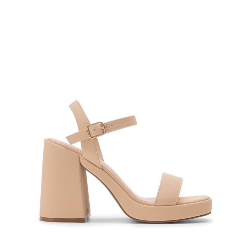 Image of DREAM PAIRS Heels for Women Block Chunky Platform Sandal