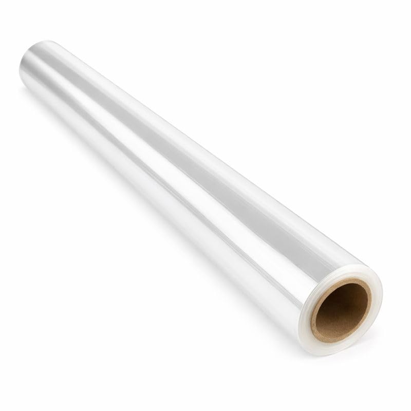 Floralcraft® Premium Clear Cellophane Roll – 80 cm x 80 m (Bulk Wrap Film) – Heavy-Gauge Transparent Film for Floral-bouquet Wrapping, Gift Hampers, Craft & Retail Use