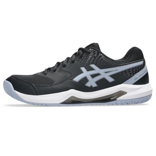 ASICS Men's Gel-Dedicate 8 Tennis Shoes, 8, Black/Grey Blue