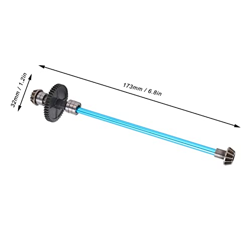 RC Differential Central Drive Shaft,RC Metal Central Axle Drive Shaft Upgrade Accessory for WL 144001 144010 1/14 Remote Control Car(Blue)