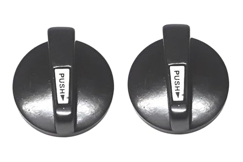 Image of Stove Knob Compatible with Stainless Steel Stove knobs| Soft Grip Screw Adjust Replacement Knob with Screw-Adjust functionality (Pack of 2 Units).