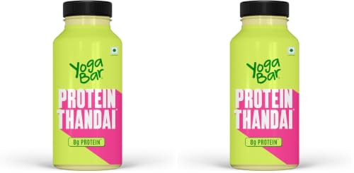 Image of Yogabar 8g Protein Thandai | Ready to Drink | Low Fat Festive Drink | High Protein Flavoured Milk (Pack of 2)