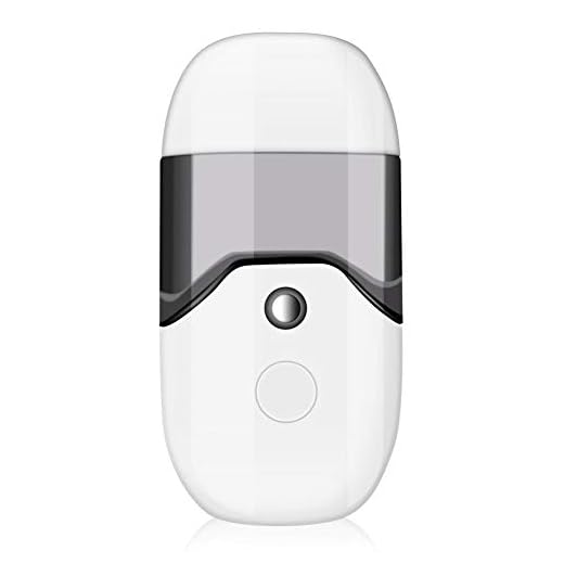 Nano Facial Mister, Handheld Facial Steamer Cool Mist Mist Sprayer 50ML Humidifier, Moisturizing and Hydrating for Skin Care, Makeup, Eyelash Extensions (White)