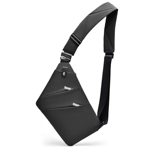 Travel Anti Pickpocket Purses, Slim Carry Crossbody Bag for Women & Man Travel Safe, Waterproof