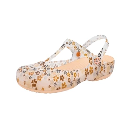 Bathroom Slippers, Breathable Hole Sandals for Women - Summer Beach Slippers with Thickened Sole for Living Room/Pool/Beach/SPA/Public Showers