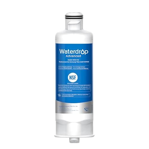 Waterdrop DA97-17376B Replacement for Samsung® HAF-QIN/EXP, DA97-08006C, RF28R7351SG, RF23M8570SR, NSF 53&42 Certified Refrigerator Water Filter, 1 Filters (Package May Vary)