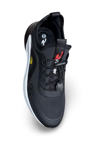 Image of Athletic Sneakers, Slip-On Style, Cushioned Sole, Toggle Lace System, Casual Sports Shoes