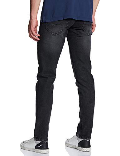 Image of The Indian Garage Co Men Slim Fit Solid Mid-Rise Jeans