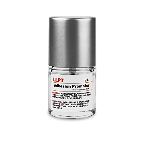 LLPT 94 Adhesion Promoter 10ml Bottle Primer with 10 Dry Wipes for Acrylic Double Sided Mounting Molding Tape