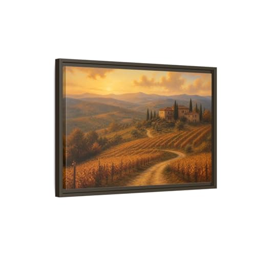 Tableau paysage dorure nature, impression sur toile haut de gamme 24x16