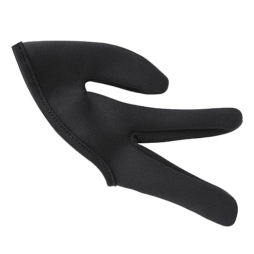 PartyKindom 1PC Hairdressing Finger Glove Heat Resistant Three Finger Cover for Curling Straightening Material Essential for Hair Salons Durable Comfortable Use