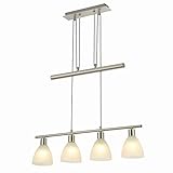 PERFEKTES AMBIENTE für Ihre Wohnung! Als Pendellampe Esszimmer, Wohnzimmerlampe, in der Küche oder über dem Esstisch – diese edle Hängelampe aus Metall und Glas machts extra wohnlich & einladend.