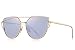 MERRY'S Designer Mirrored Cat Eye Sunglasses For Women UV400 Classic Style S7882 (Gold&Silver, 56)