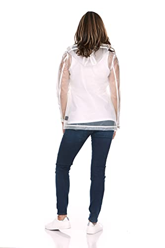 JOUJOU Girls' Rain Parka Jacket, Hooded Coat, Multicolor, Medium2